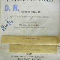 COLLINS, Frank Howard. Resume de la philosophie de Herbert Spencer. Paris : Félix Alcan, c1891. xi, 568p.
