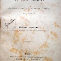 GUILLAND, Antoine. L'Allemagne nouvelle et ses historiens: Niebuhr, Ranke, Mommsen, Sybel, Treitschke. Paris: F. Alcan, 1899. 255p.