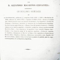 MAGARIÑOS Cervantes, Alejandro. Estudios historicos, politicos y sociales sobre el Rio de la Plata. Paris : Typ. de A. Blondeau, 1854. 414p. 